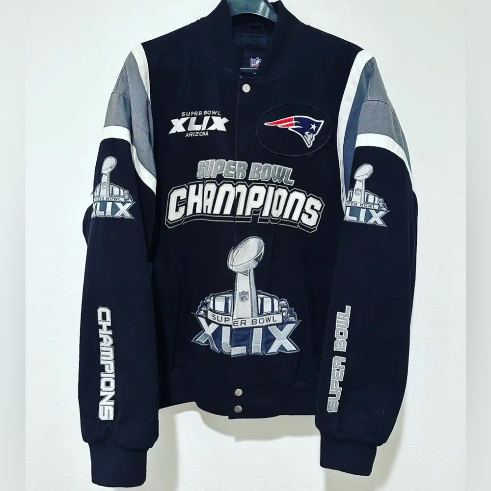 Authentic patriot letterman jacket 🔴⚪️🔵